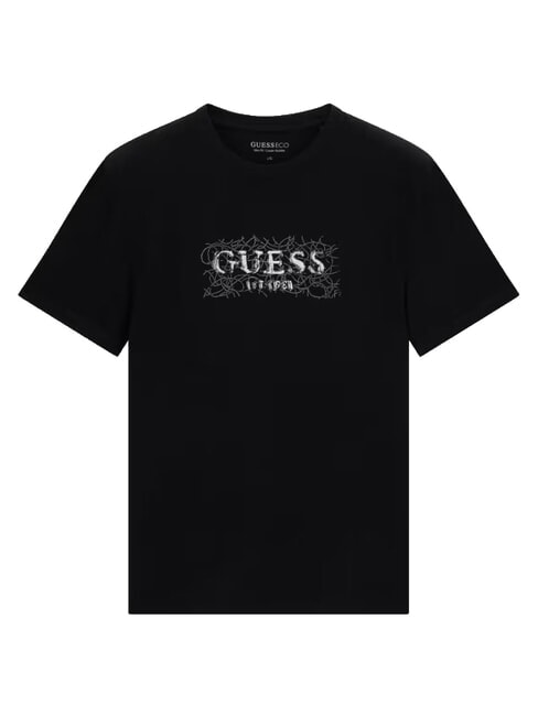 BOX LORO ROPES T-shirt with pinned logo jetbla - T-shirt