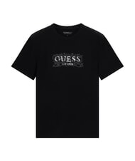 GUESS BOX LORO ROPES T-shirt with pinned logo jetbla - T-shirt - 5