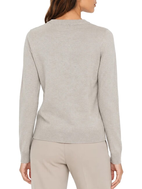 GEORGIA LOGO Long-sleeved shirt light melange gray m - Women's Sweaters
