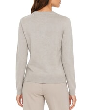 GUESS GEORGIA LOGO Long-sleeved shirt light melange gray m - Women's Sweaters - 2