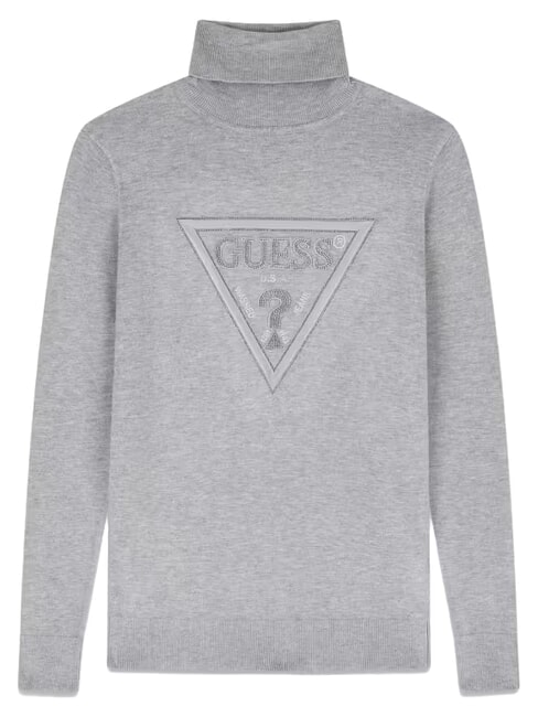 HALLIE TRIANGLE High neck sweater, long sleeves light melange gray m - Women's Sweaters