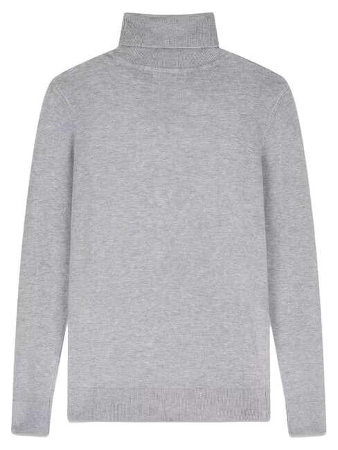 HALLIE TRIANGLE High neck sweater, long sleeves light melange gray m - Women's Sweaters