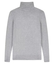 GUESS HALLIE TRIANGLE High neck sweater, long sleeves light melange gray m - Women's Sweaters - 7
