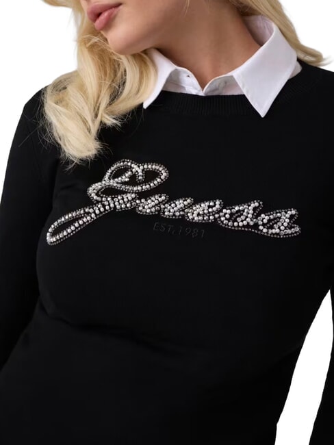 GEORGIA LOGO Long-sleeved shirt jetbla - Women's Sweaters