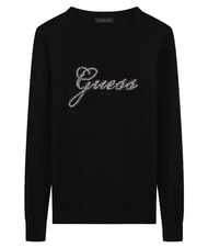 GUESS GEORGIA LOGO Long-sleeved shirt jetbla - Women's Sweaters - 5