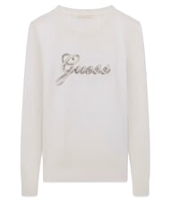 GUESS GEORGIA LOGO Long-sleeved shirt cremwhi - Women's Sweaters - 5