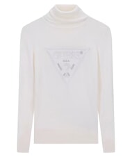 GUESS HALLIE TRIANGLE High neck sweater, long sleeves cremwhi - Women's Sweaters - 6