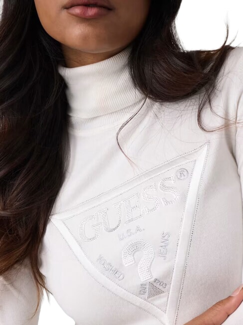 HALLIE TRIANGLE High neck sweater, long sleeves cremwhi - Women's Sweaters