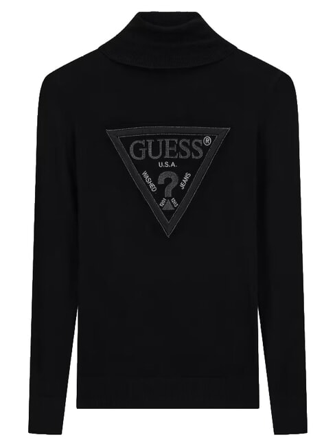 HALLIE TRIANGLE High neck sweater, long sleeves jetbla - Women's Sweaters