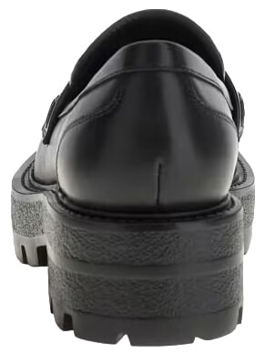 YAMINA Leather moccasin BLACK - Women&rsquo;s shoes