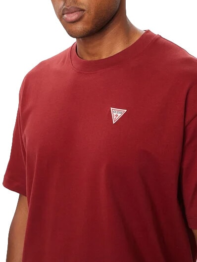 MINI TRIANGLE Cotton T-shirt vineyard red - T-shirt