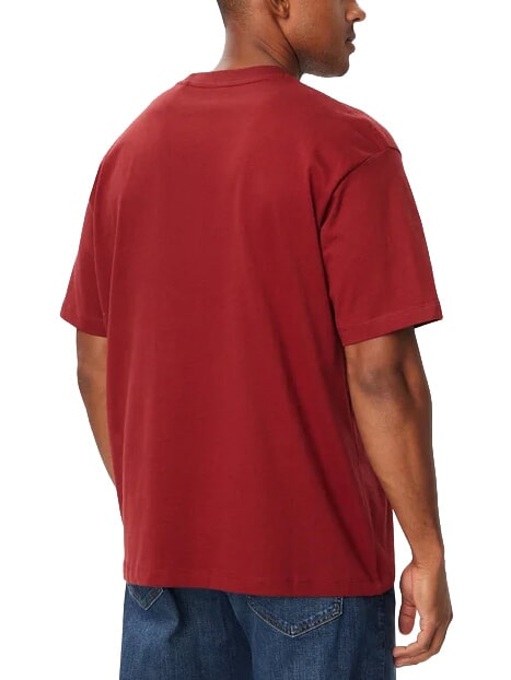 MINI TRIANGLE Cotton T-shirt vineyard red - T-shirt