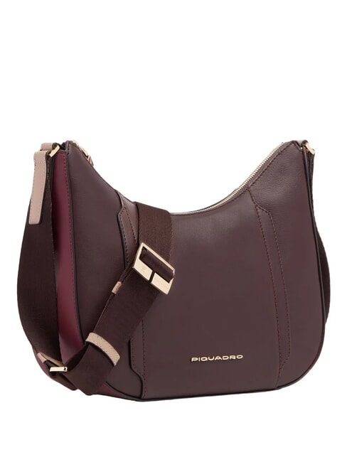 CIRCLE Shoulder bag, leather burgundy/pink - Women&rsquo;s Bags