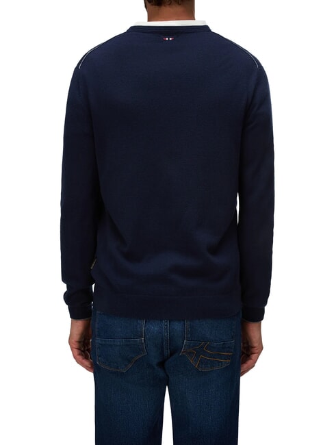 DAMAVAND Wool sweater blu marine - Men's Sweaters