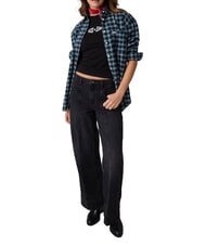 GUESS JEANS PRINT SLIM Slim-fit short-sleeved T-shirt jetbla - T-shirt - 3