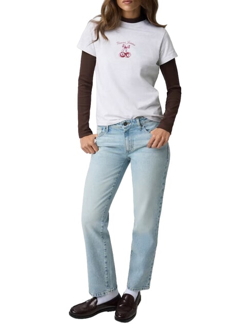 CHERRY REGULAR Short-sleeved T-shirt gj lt grey heather - T-shirt