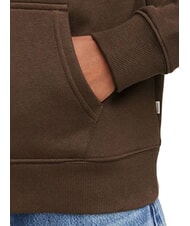 GUESS JEANS REGULAR MINI Zip-up hoodie dark coffee - Women's Sweatshirts - 4