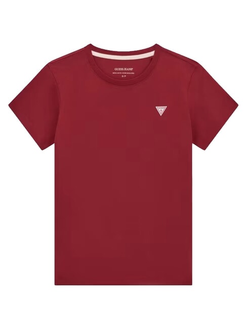 TRIANGLE Cotton T-shirt vineyard red - T-shirt