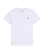 GUESS JEANS TRIANGLE Cotton T-shirt purwhite - T-shirt - 6