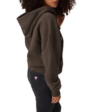 GUESS JEANS EMBRO Zip-up hoodie dark coffee - Women's Sweatshirts - 2