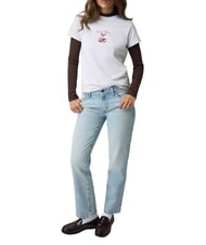 GUESS JEANS CHERRY REGULAR Short-sleeved T-shirt gj lt grey heather - T-shirt - 3