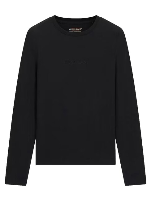 SLIM LOGO EMBOSSED Long-sleeved T-shirt jetbla - Sweatshirts