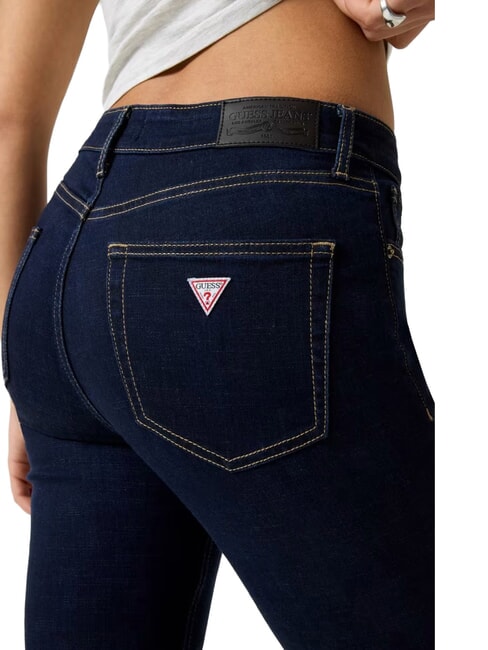 HIGH RISE Skinny jeans in dark rinse shine - Jeans