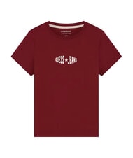GUESS JEANS PRINT SLIM Slim-fit short-sleeved T-shirt vineyard red - T-shirt - 5
