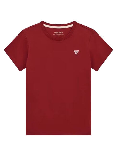 SLIM LOGO Slim-fit stretch t-shirt vineyard red - T-shirt