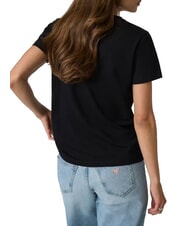 GUESS JEANS TRIANGLE Cotton T-shirt jetbla - T-shirt - 2