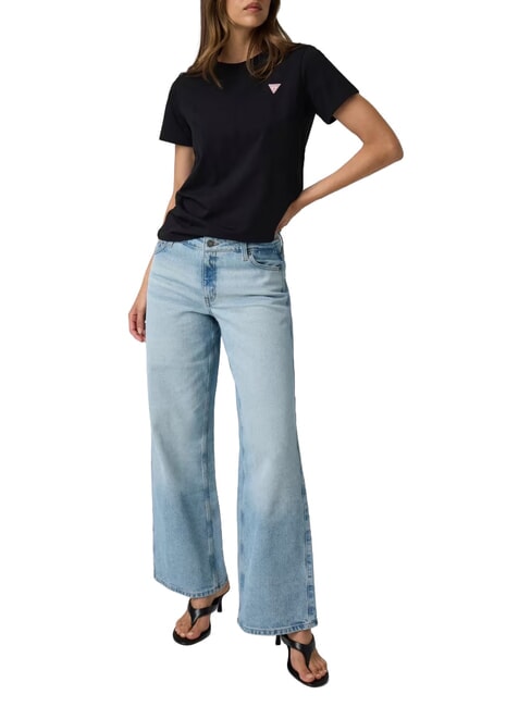TRIANGLE Cotton T-shirt jetbla - T-shirt