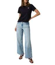 GUESS JEANS TRIANGLE Cotton T-shirt jetbla - T-shirt - 3