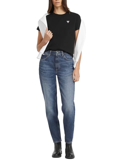 TRIANGLE Cotton T-shirt jetbla - T-shirt