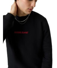 GUESS JEANS SLIM LOGO Sweatshirt jetbla - Sweatshirts - 5