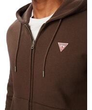 GUESS JEANS SLIM MINI Zip-up hoodie dark coffee - Sweatshirts - 4