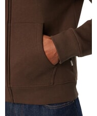GUESS JEANS SLIM MINI Zip-up hoodie dark coffee - Sweatshirts - 5