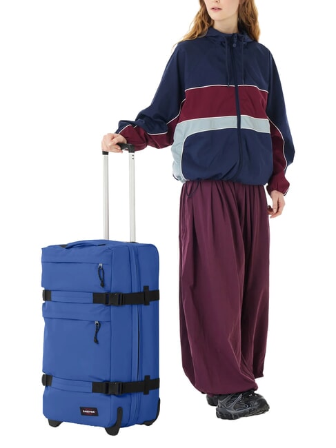 TRANSIT'R PLUS M Medium trolley indigo blue - Semi-rigid Trolley Cases