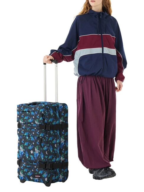 TRANSIT'R PLUS M Medium trolley floralbloomblac - Semi-rigid Trolley Cases
