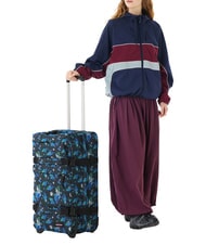 EASTPAK TRANSIT'R PLUS M Medium trolley floralbloomblac - Semi-rigid Trolley Cases - 6