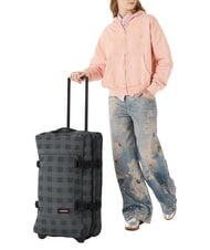 EASTPAK TRANVERZ M Medium trolley checker gray - Semi-rigid Trolley Cases - 5