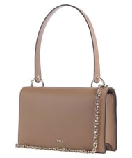 FURLA AMELIA Leather shoulder bag, with shoulder strap toffee - Women&rsquo;s Bags - 3