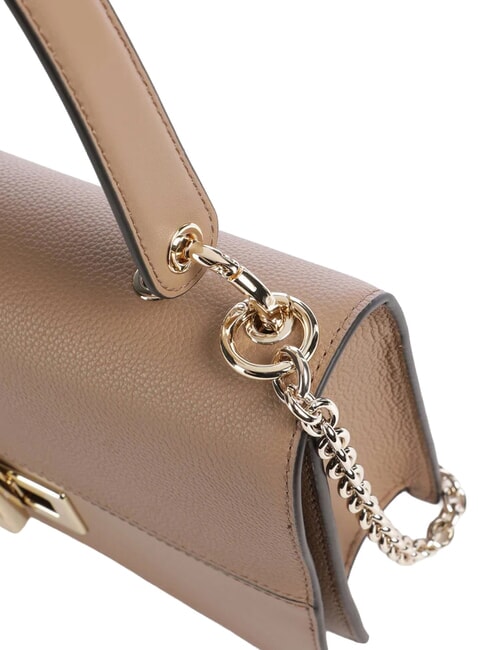 AMELIA Leather shoulder bag, with shoulder strap toffee - Women&rsquo;s Bags