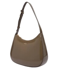 FURLA MARGOT Shoulder bag, in patent leather muddy gray - Women&rsquo;s Bags - 3
