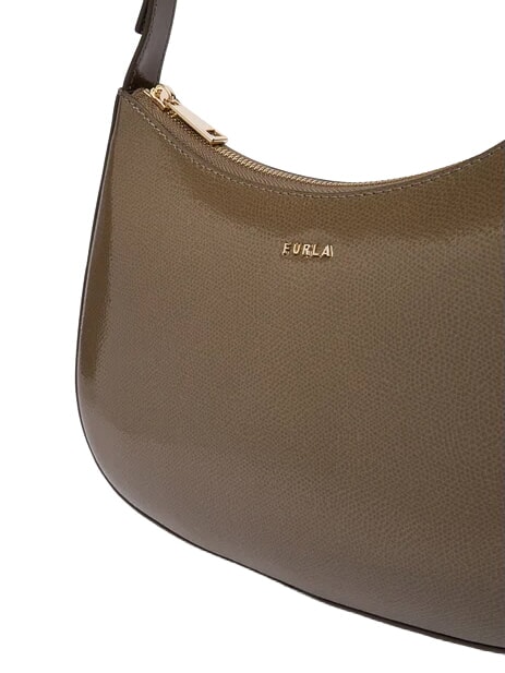 MARGOT Shoulder bag, in patent leather muddy gray - Women&rsquo;s Bags