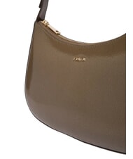 FURLA MARGOT Shoulder bag, in patent leather muddy gray - Women&rsquo;s Bags - 5