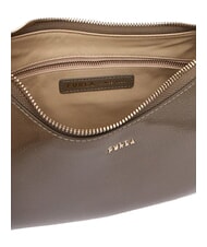FURLA MARGOT Shoulder bag, in patent leather muddy gray - Women&rsquo;s Bags - 6