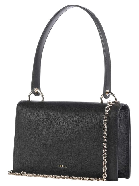AMELIA Leather shoulder bag, with shoulder strap Black - Women&rsquo;s Bags