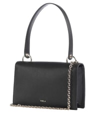 FURLA AMELIA Leather shoulder bag, with shoulder strap Black - Women&rsquo;s Bags - 3