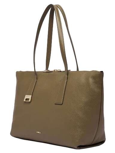 OLIVIA Leather shopper muddy gray - Women&rsquo;s Bags