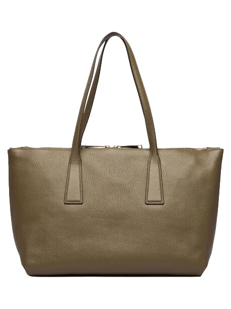OLIVIA Leather shopper muddy gray - Women&rsquo;s Bags